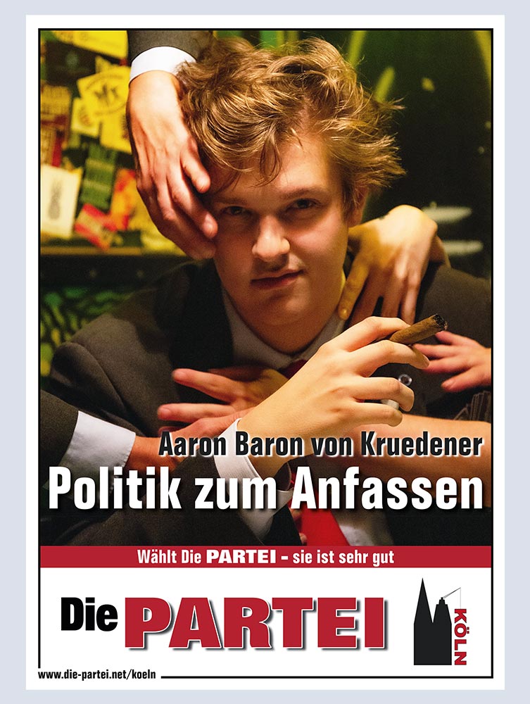 Wahlplakat Aaron von Kruedener
