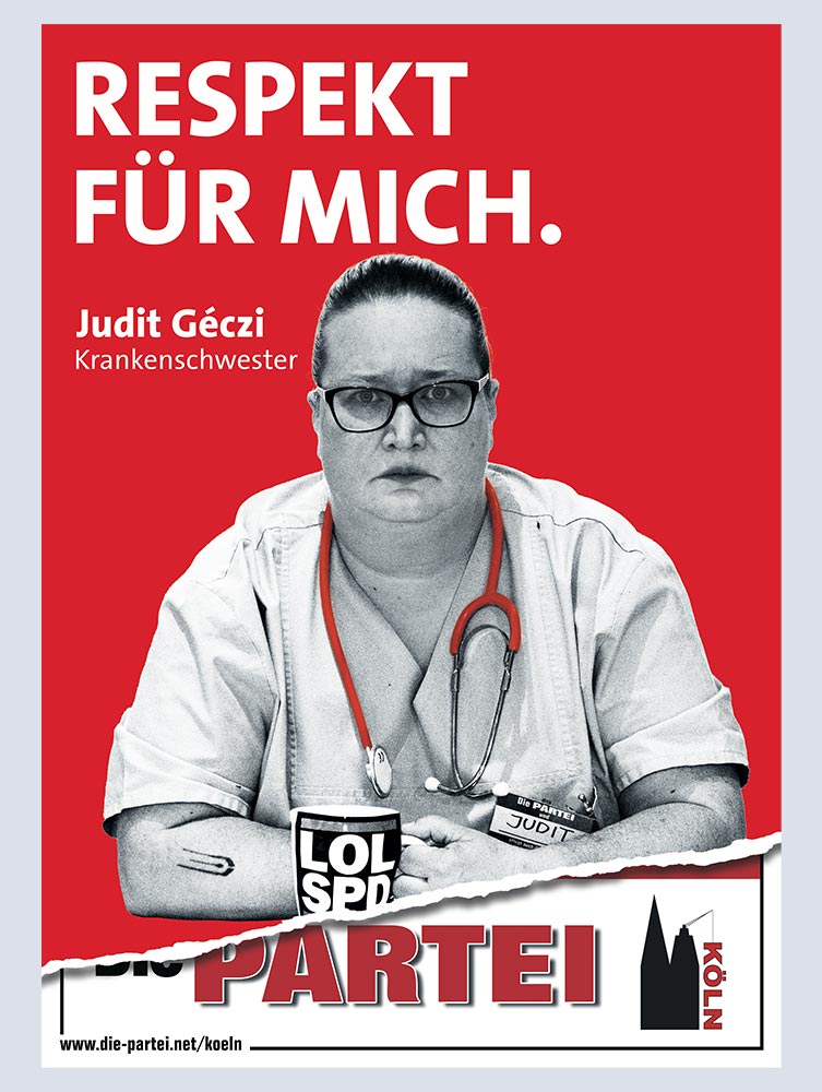 Wahlplakat Judit Geczi