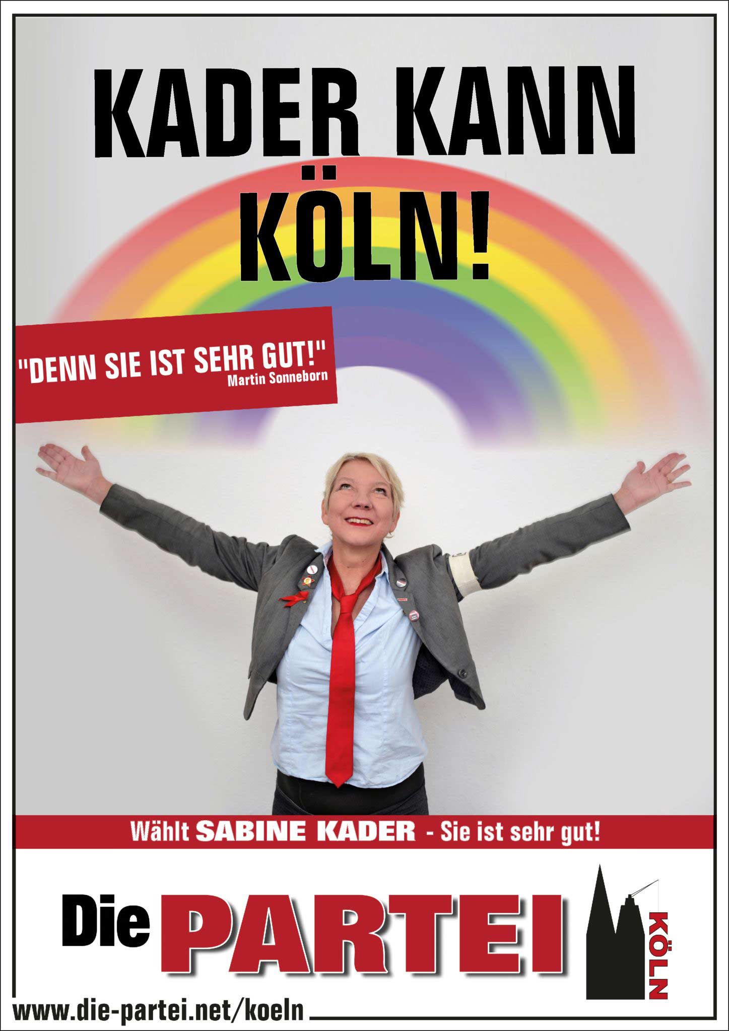 Wahlplakat Sabine Kader